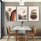 3pcs Mid Century Modern Art Abstract Posters Metal Print Ready to Hang Art