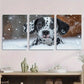 3pcs Funny Animal Theme Dalmatian Dog Metal Print Ready to Hang Art