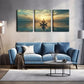 3pcs Triptych Canvas Art - Serene Meditation  Wall Art Set Canvas Framed 40x60cm - High Quality Print 100% Australian Made Wall Canvas Ready to Hang