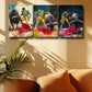 3pcs Vibrant Matador Bullfight Metal Print Ready to Hang Art