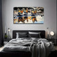 Colorful Butterflies Suitable Wall Art Canvas Office Home Room Framed 80x45cm