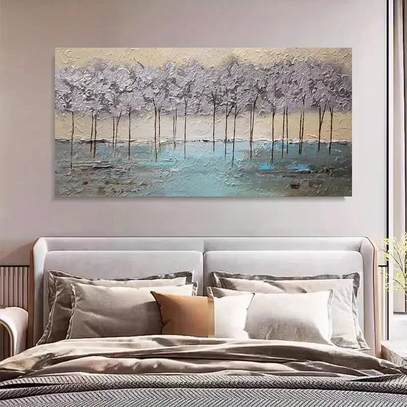 Vintage Forest Landscape Wall Art Canvas Office Home Room Framed 120x60cm