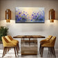 Vibrant Purple Flowers Wall Art canvas office home room framed 120x60cm