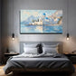 The Beautiful Building Sea Wall Wall Art Canvas Office Home Room Framed 120x60cm