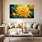 Vibrant Yellow Dahlia Wall Art Canvas Office Home Room Framed 80x45cm