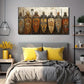 Ancient Warrior Perfect Wall Art Canvas Office Home Room Framed 80x45cm