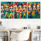 3pcs Modern Mystical Forest Wrapped Wall Art Set Canvas Framed 40x60cm - High Quality Print 100% Australian Made Wall Canvas Ready to Hang