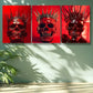 3pcs Gothic Crown Design Metal Print Ready to Hang Art