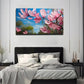 Petals Falling With The Wind Wall Art Canvas Office Home Room Framed 80x45cm