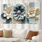 3pcs Modern Floral Painting Canvas Framed 40x60cm - High Quality Print 100% Australian Made Wall Canvas Ready to Hang