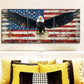 3pcs Majestic Eagle & American Flag Design Wall Art Set Canvas Framed 40x60cm - High Quality Print 100% Australian Made Wall Canvas Ready to Hang