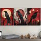 3pcs  The psychic crow Wall Art Set Canvas Framed 40x60cm - High Quality Print 100% Australian Made Wall Canvas Ready to Hang