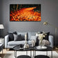 Road With Fallen Leaves Wall Art Canvas Office Home Room Framed 80x45cm