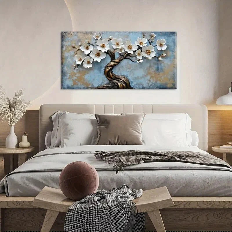 Branch Aesthetic Blossoms Wall Art Canvas Office Home Room Framed 120x60cm