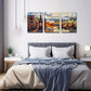 3pcs wooden keg and beer , Wall Art Set Canvas Framed 40x60cm - High Quality Print 100% Australian Made Wall Canvas Ready to Hang