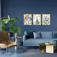 3pcs Eiffel Tower Painting Black and White Roman  Metal Print Ready to Hang Art