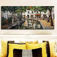 3pcs  Ancient city canal Wall Art Set Canvas Framed 40x60cm - High Quality Print 100% Australian Made Wall Canvas Ready to Hang