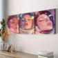 3pcs Featuring An Astronaut Colorful Background Wall Art Set Canvas Framed 60x90cm - High Quality Print 100% Australian Made Wall Canvas Ready to Hang