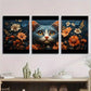 3pcs Modern Classic Style Cat Stunning Golden Eyes Metal Print Ready to Hang Art