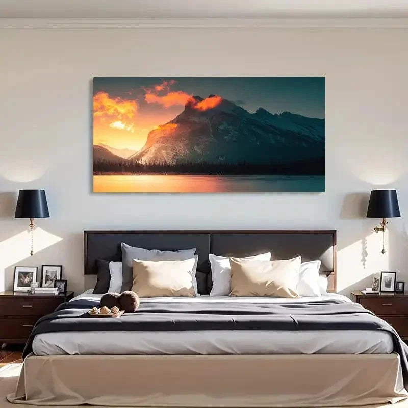 Scenery Landscape Decor Wall Art Canvas Office Home Room Framed 80x45cm