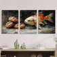 3pcs Five Breads and Two Fish Bible Verses Metal Print Ready to Hang Art