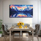 Vibrant Mountain Reflection Wall Art Canvas Office Home Room Framed 120x60cm