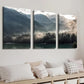 3pcs Lake and Mountains Landscape Wall Art Set Canvas Framed 40x60cm - High Quality Print 100% Australian Made Wall Canvas Ready to Hang