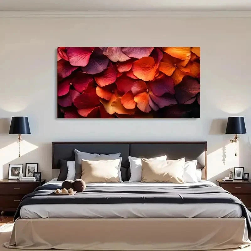 Soft Petal Gradient Elegant Wall Art Canvas Office Home Room Framed 120x60cm