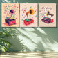 3pcs  Note, record Art Painting  Metal Print Ready to Hang Art