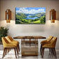 Spectacular Mountains River Wall Art Canvas Office Home Room Framed 80x45cm