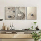 3pcs Meditation Spiritual Decor, Pebbles  Metal Print Ready to Hang Art