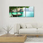 3pcs Boat on Island in Thailand Natural Metal Print Ready to Hang Art