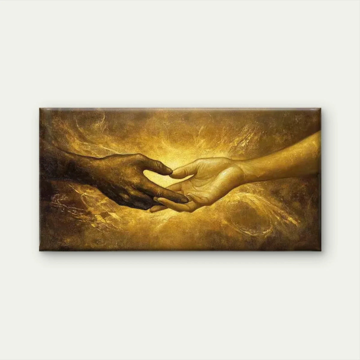 The Eternal Connection Wall Art Canvas Office Home Room Framed 80x45cm