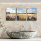3pcs  field landscape painting abstract  Metal Print Ready to Hang Art