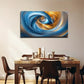 Silk-Textured Spiral Pattern Wall Art Canvas Office Home Room Framed 120x60cm