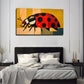 A Ladybird Suitable Wall Art Canvas Office Home Room Framed 120x60cm