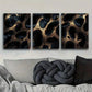 3pcs Black leopard print Art Painting Metal Print Ready to Hang Art