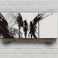 3pcs Traditional And Modern Black & White Wings Metal Print Ready to Hang Art