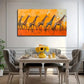 A Group Of Walking Giraffes Wall Art Canvas Office Home Room Framed 80x45cm