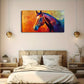 Colorful Polygonal Horse Close Wall Art Canvas Office Home Room Framed 120x60cm