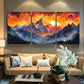 3pcs Mount Everest Ethereal Clouds Sunrise Metal Print Ready to Hang Art