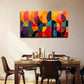 Vibrant Abstract Geometric Wall Art Canvas Office Home Room Framed 120x60cm