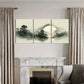 3pcs Mountain Silhouette Forest Reflection Metal Print Ready to Hang Art