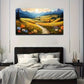 Rural Road Suitable Wall Art Canvas Office Home Room Framed 80x45cm