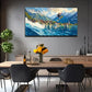 Vibrant Ocean Surfing Color Wall Art Canvas Office Home Room Framed 120x60cm