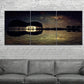 3pcs Starry Sky & Full Moon Night Design,Metal Print Ready to Hang Art