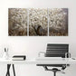 3pcs Leaf Abstract Tree Oil Painting Canvas Framed 40x60cm - High Quality Print 100% Australian Made Wall Canvas Ready to Hang