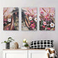 3pcs Elegant Chic Fashionable Woman Metal Print Ready to Hang Art