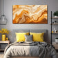 Beige Brown Amber Modern Wall Art Canvas Office Home Room Framed 80x45cm
