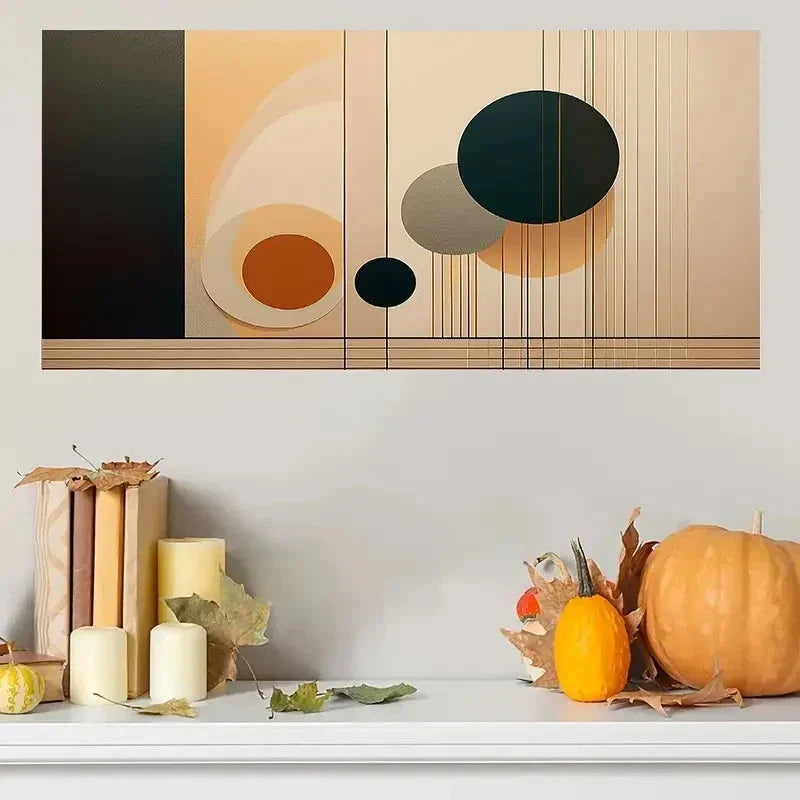 Modern Geometric Abstract Wall Art Canvas Office Home Room Framed 120x60cm